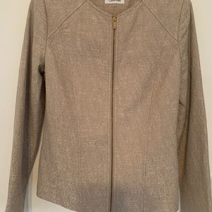 Calvin Klein SEAMED ZIP FRONT JACKET
